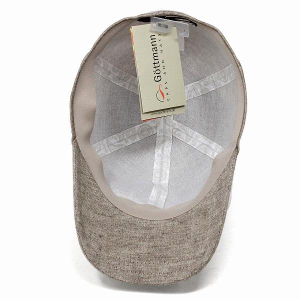 キャップ 大きいサイズ ゴットマン 帽子 メンズ キャップ 麻 ブランド ドイツ Gottmann 春 夏 麻100％ 涼しい ゴットマン 帽子通販 おしゃれ 紳士キャップ ブルガリア製 ベージュ [ cap ] 父の日 キャップ 大きいサイズ ゴットマン 帽子 メンズ キャップ 麻 ブランド