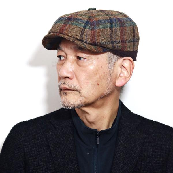 8パネル ハンチング 秋冬 大きいサイズ 帽子 メンズ チェック柄 Gottmann ブランド ゴットマン ウール ハンチング帽 紳士 57cm 58cm 60cm 62cm / 茶 ブラウン［ ivy cap ］男性 帽子 誕生日 プレゼント クリスマス ギフト包装 ラッピング無料 送料無料 父の日_7