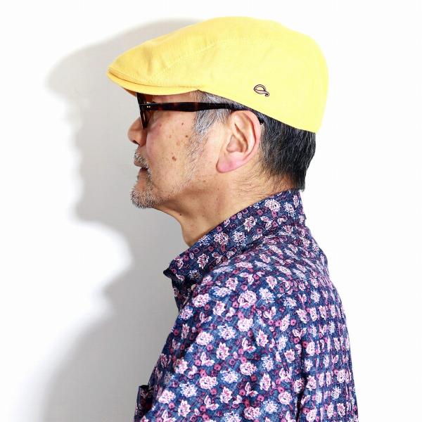 Gottmann 春 夏 メンズ 帽子 リネン100% UV40+ 日焼け対策 アウトドア ゴットマン ハンチング 麻 大きいサイズ 57cm 58cm 60cm 62cm 64cm シンプル 無地 UVプロテクト アイビーキャップ 黄色 イエロー 父の日 ギフト プレゼント 帽子通販 男性 プレゼント 敬老の日_7