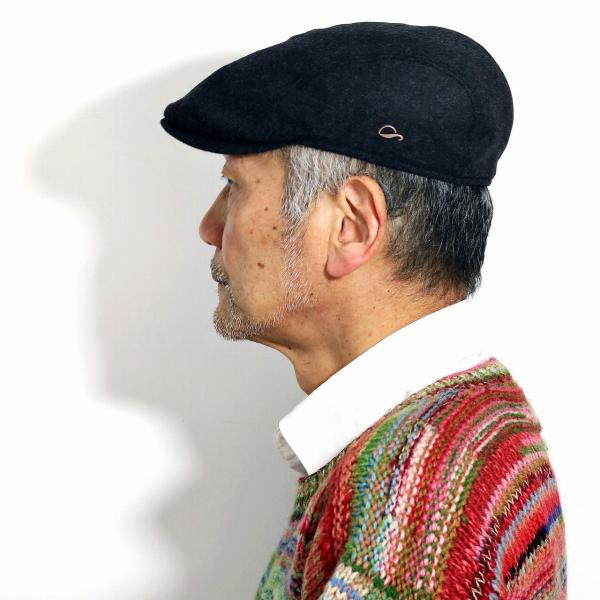 秋 冬 起毛 ハンチング帽 フランネル ハンチング ゴットマン ドイツ ブランド Gottmann フラノ生地 秋冬 メンズ 帽子 大きいサイズ チャコールグレー [ ivy cap ] 敬老の日 ギフト プレゼント 帽子通販 男性 プレゼント_8
