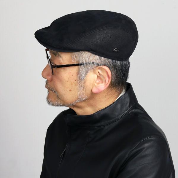 本革 レザー ハンチング 帽子 秋冬 メンズ レディース ゴットマン 大きいサイズ ドイツ Gottmann ブランド アイビーキャップ シンプル Jackson サイズ豊富 60cm 64cm 62cm 高級 牛革 ハンチング帽 チェコ製 黒 ブラック [ ivy cap ] 男性 帽子 ギフト プレゼント 父の日_7