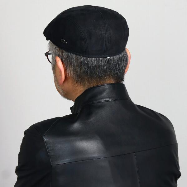 本革 レザー ハンチング 帽子 秋冬 メンズ レディース ゴットマン 大きいサイズ ドイツ Gottmann ブランド アイビーキャップ シンプル Jackson サイズ豊富 60cm 64cm 62cm 高級 牛革 ハンチング帽 チェコ製 黒 ブラック [ ivy cap ] 男性 帽子 ギフト プレゼント 父の日_9