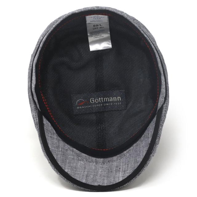 ハンチング 帽子 ヘリンボーン 麻素材 涼しい 父の日 ギフト 帽子