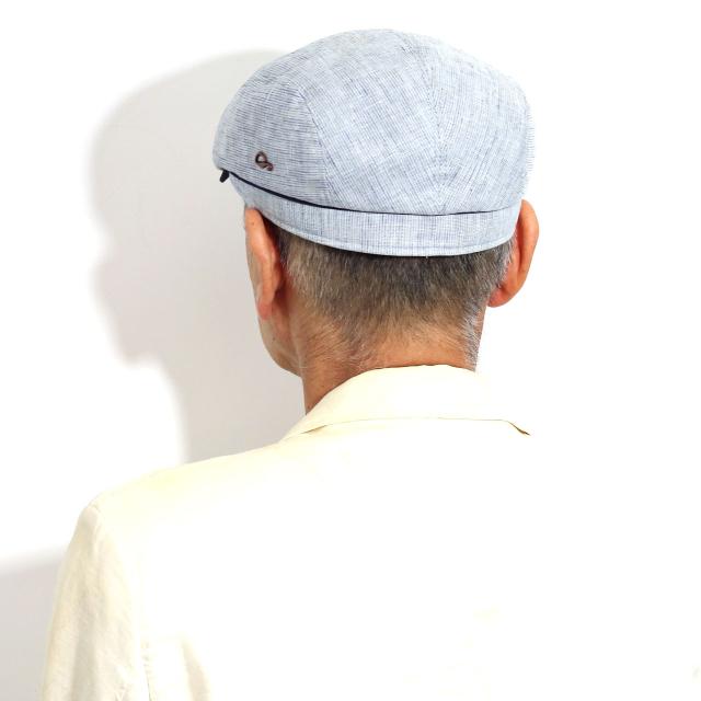 ゴットマン 春夏 ハンチング メンズ 大きいサイズ Gottmann Xavier 腰付コードレーンハンチング ストライプ 麻 ハンチング帽 紳士 57cm 58cm 60cm 62cm 64cm［ ivy cap ］男性 帽子 誕生日 プレゼント 敬老の日 ギフト包装 ラッピング無料 送料無料 父の日_10