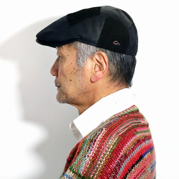 アーカイブ　KROFUNE　クロフネ　パッチワーク　再構築　レザー　キャスケット アーカイブ KROFUNE クロフネ パッチワーク 再構築 レザー