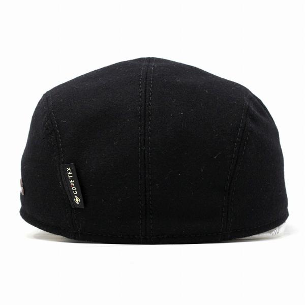 ゴットマン ウール ハンチング GORE-TEX 帽子 メンズ ブラック ハンチング帽 アイビーキャップ 黒 ハンチング 耳当て イヤーマフ 防風 防寒 57cm 58cm 60cm 62cm [ ivy cap ] ギフト 帽子 プレゼント 男性 ラッピング無料 送料無料 父の日_3