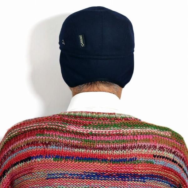 ゴアテックス メンズ ハンチング ウール 内耳付き GORE-TEX 帽子 紳士 ネイビー ハンチング帽 ゴットマン ウール アイビーキャップ 紺 ハンチング 耳当て イヤーマフ 防風 防寒 57cm 58cm 60cm 62cm ギフト 帽子 プレゼント 男性 ラッピング無料 送料無料 敬老の日_13