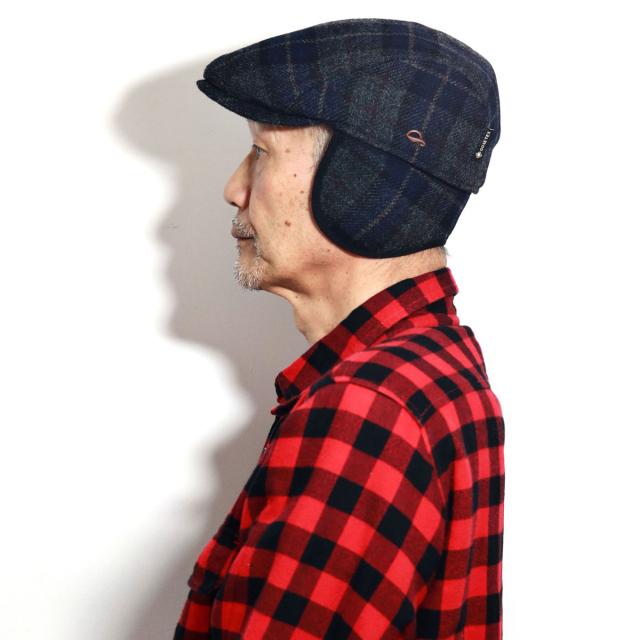 メンズ ハンチング 大きいサイズ 帽子 ゴットマン Gore-tex 耳当て付き 防寒 暖かい ハンチング帽 秋冬 チェック柄 グレー［ ivy cap ］誕生日 プレゼント クリスマス ギフト包装 ラッピング無料_14
