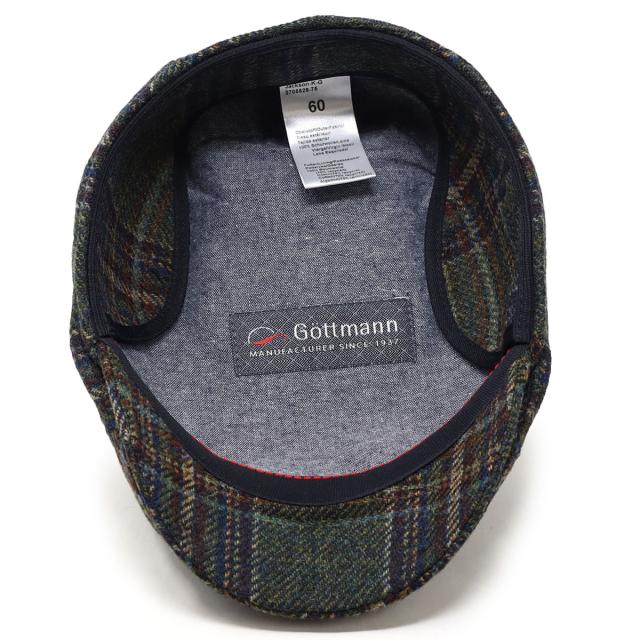 帽子 秋冬 チェック 柄 大きいサイズ メンズ ハンチング Gottmann Gore-tex 耳当て ゴアテックス 送料無料 ハンチング帽 オリーブ［ ivy cap ］誕生日 プレゼント クリスマス ギフト包装 ラッピング無料_5