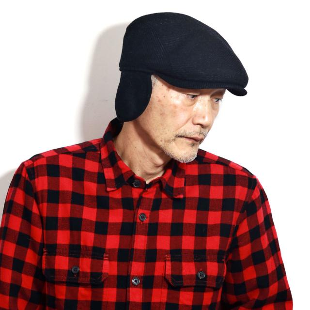 ハンチング 大きいサイズ 帽子 秋冬 柄 メンズ ハンチング帽 Gottmann Gore-tex 内耳付き ゴアテックス 送料無料 ダークネイビー［ ivy cap ］誕生日 プレゼント クリスマス ギフト包装 ラッピング無料_12