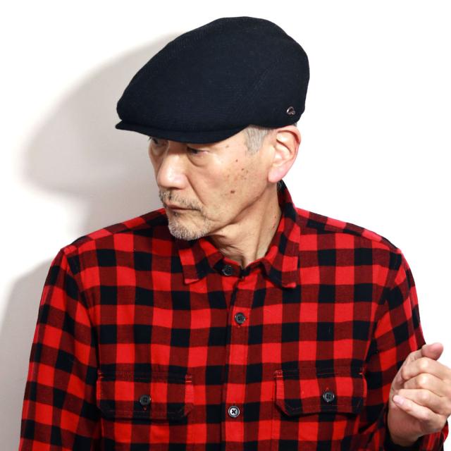 ハンチング 大きいサイズ 帽子 秋冬 柄 メンズ ハンチング帽 Gottmann Gore-tex 内耳付き ゴアテックス 送料無料 ダークネイビー［ ivy cap ］誕生日 プレゼント クリスマス ギフト包装 ラッピング無料_8