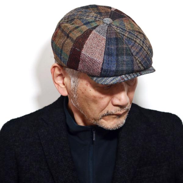 キャップ 大きいサイズ チェック柄 秋冬 ブランド ゴットマン ウール