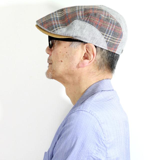 帽子 送料無料 父の日 ギフト ハンチング帽 大きいサイズ ハンチング メンズ 春夏 ゴットマン チェック柄 切替え 60cm 61cm ブラウンレッド 男性 帽子 誕生日 プレゼント ギフト包装 ラッピング無料 送料無料_11