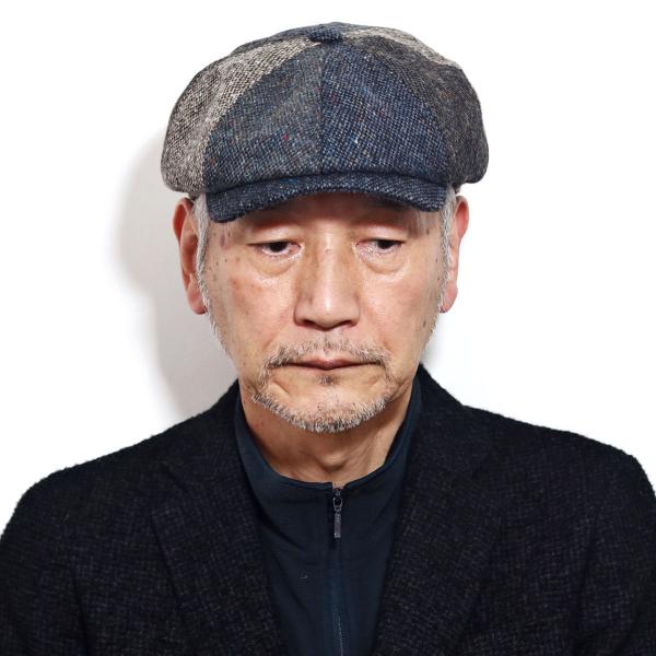 大きいサイズ 秋冬 メンズ 帽子 8パネル ハンチング チェック パッチワーク ブランド ゴットマン キャスハンチング ウール グレー 57cm / 59cm / 61cm / 63cm［ ivy cap ］男性 帽子 誕生日 プレゼント クリスマス ギフト包装 ラッピング無料 送料無料 父の日_8