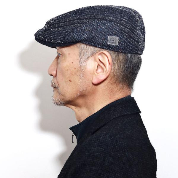 ハンチング メンズ チェック柄 帽子 大きいサイズ 内耳付き イヤマフ付き 秋冬 ハンチング帽 チェック 紳士帽子 ゴットマン ウール カシミヤ ツイード / 57cm / 59cm / 61cm / 63cm ネイビー ブラウン［ ivy cap ］誕生日 プレゼント クリスマス ギフト包装 ラッピング 無料_15