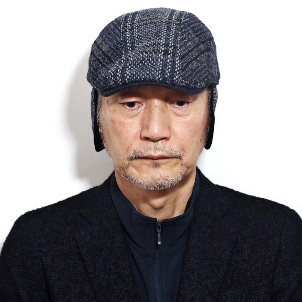 ハンチング メンズ チェック柄 帽子 大きいサイズ 内耳付き イヤマフ付き 秋冬 ハンチング帽 チェック 紳士帽子 ゴットマン ウール カシミヤ ツイード / 57cm / 59cm / 61cm / 63cm ネイビー ブラウン［ ivy cap ］誕生日 プレゼント クリスマス ギフト包装 ラッピング 無料_16