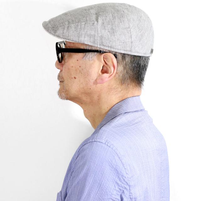 帽子 紳士用 春夏 人気 父の日 メンズ ハンチング 大きいサイズ ゴットマン 送料無料 Gottmann Derby-2 ハンチング帽 麻素材 涼しい 裏地メッシュ 帽子 インポート ブランド グレー/ネイビー 全2色［ ivy cap ］父の日 ギフト 誕生日 プレゼント ラッピング無料_15