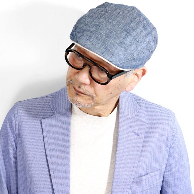 帽子 紳士用 春夏 人気 父の日 メンズ ハンチング 大きいサイズ ゴットマン 送料無料 Gottmann Derby-2 ハンチング帽 麻素材 涼しい 裏地メッシュ 帽子 インポート ブランド グレー/ネイビー 全2色［ ivy cap ］父の日 ギフト 誕生日 プレゼント ラッピング無料_17