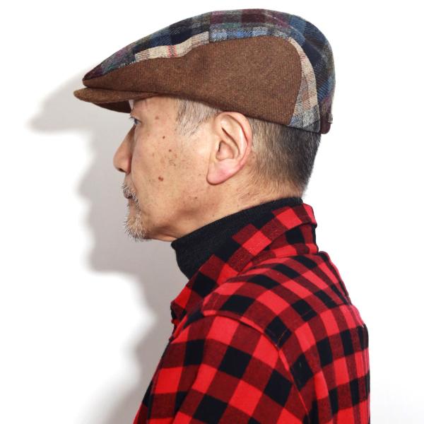 パッチワーク ハンチング ツイード 帽子 カシュケット ハンチング帽 カラフル チェック 冬 帽子 KASZKIET メリノウール ハンチング帽 プレゼント［ ivy cap ］送料無料 ギフト包装 ラッピング 無料 父の日 プレゼント ギフト 敬老の日 贈り物_9