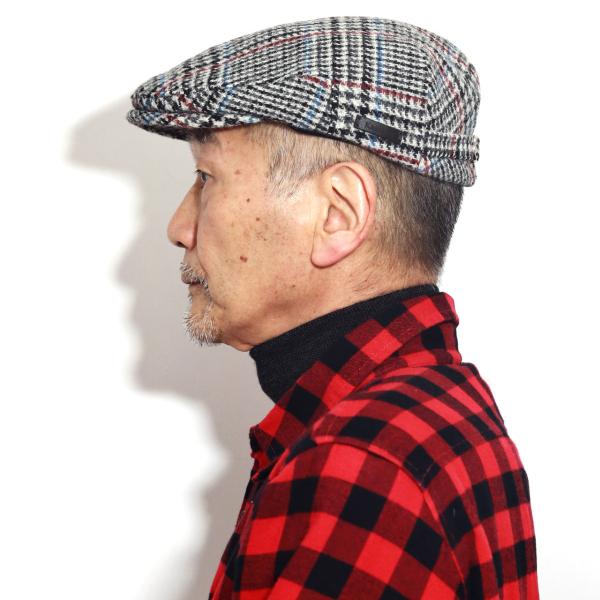 Kaszkiet ハンチング メンズ ウールハンチング 帽子 カシュケット ハリスツイード ブランド 海外製 紳士帽 千鳥格子 アイビーキャップ ハウンドトゥース［ ivy cap ］( クリスマス ギフト包装 ラッピング 無料 ) 父の日_13