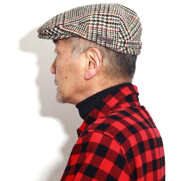 Kaszkiet ハンチング メンズ ウールハンチング 帽子 カシュケット ハリスツイード ブランド 海外製 紳士帽 千鳥格子 アイビーキャップ ハウンドトゥース［ ivy cap ］( クリスマス ギフト包装 ラッピング 無料 ) 父の日_17