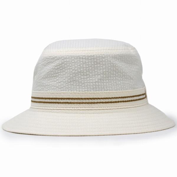 KNOX アルペンハット 2本ライン刺繍入り サッカー生地 春 夏 メンズ