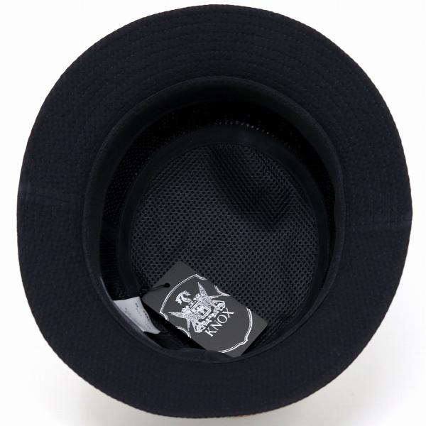 アルペンハット 2本ライン入り サッカー生地 春 夏 KNOX 帽子 メンズ