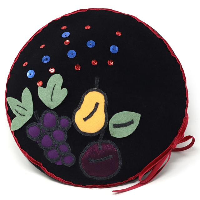 かわいい ベレー帽 レディース 秋冬 ステンドグラスベレー 果物