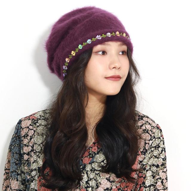 アンゴラ キャップ レディース 帽子 送料無料 Barairo no Boushi 秋冬