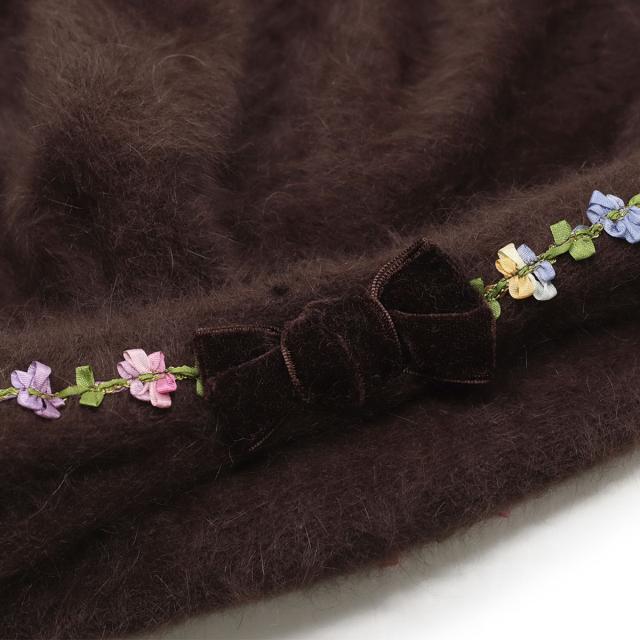 アンゴラ キャップ レディース 帽子 送料無料 Barairo no Boushi 秋冬