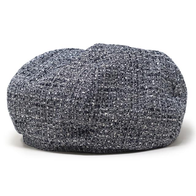 ベレー帽 春夏 レディース ツイード生地 かわいい 帽子 春夏 ツイード