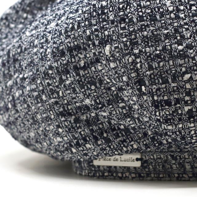 ベレー帽 春夏 レディース ツイード生地 かわいい 帽子 春夏 ツイード