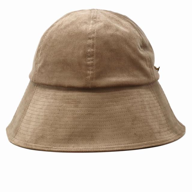 メトロハット 秋冬 レディース 紐付き つば広 帽子 コーデュロイ