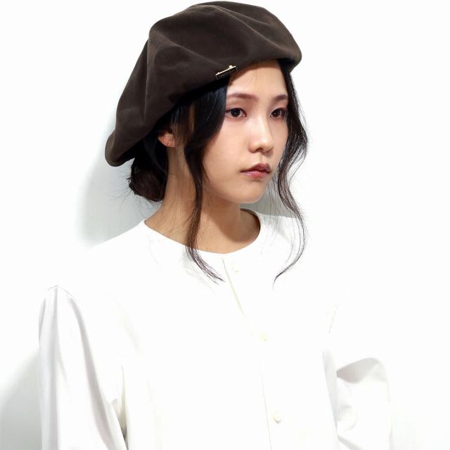 ベレー帽 レディース ハンチング帽子 レディース エコスエード 秋冬 メゾンバース ハンチング 帽子 無地 MAISON Birth 日本製 / ブラック ブラウン［ beret ］［ newsboy cap ］20代 ファッション 30代 コーデ 誕生日 プレゼント 帽子 ギフト ラッピング無料_17