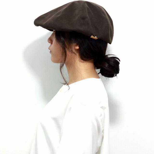 ベレー帽 レディース ハンチング帽子 レディース エコスエード 秋冬 メゾンバース ハンチング 帽子 無地 MAISON Birth 日本製 / ブラック ブラウン［ beret ］［ newsboy cap ］20代 ファッション 30代 コーデ 誕生日 プレゼント 帽子 ギフト ラッピング無料_18