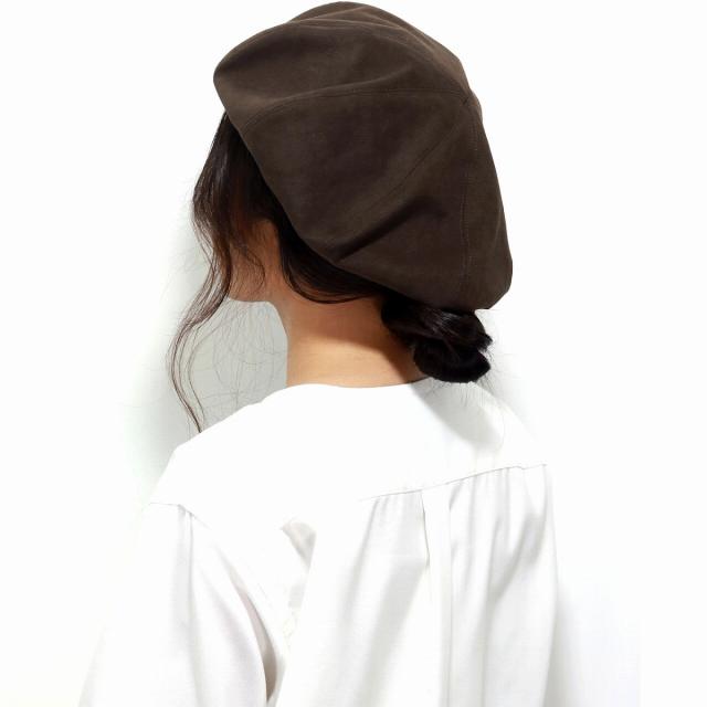 ベレー帽 レディース ハンチング帽子 レディース エコスエード 秋冬 メゾンバース ハンチング 帽子 無地 MAISON Birth 日本製 / ブラック ブラウン［ beret ］［ newsboy cap ］20代 ファッション 30代 コーデ 誕生日 プレゼント 帽子 ギフト ラッピング無料_19