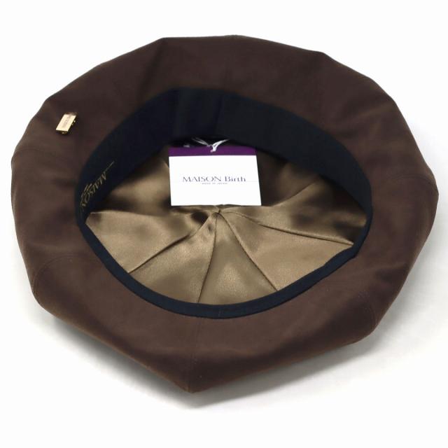 ベレー帽 レディース ハンチング帽子 レディース エコスエード 秋冬