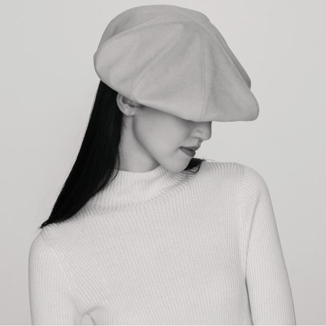 ベレー帽 レディース ハンチング帽子 レディース エコスエード 秋冬