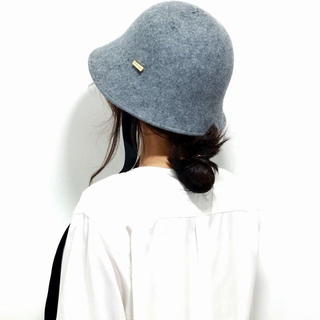 ベルハット チューリップハット レディース 釣鐘 MAISON Birth 紐付き メトロハット レディース 帽子 ハット レディース 秋冬 メゾンバース 帽子 レディース / ブラック グレー［ hat ］20代 ファッション 30代 コーデ 誕生日 プレゼント 帽子 ギフト ラッピング無料 ベルハット チューリップハット レディース 釣鐘 MAISON Birth 紐付き