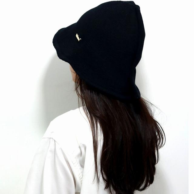 ニットハット レディース 秋冬 リサイクルナイロン リサイクルウール