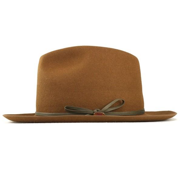 フェルトハット ラビットファー 帽子 メゾンバース ハット 中折れ メンズ MAISON Birth ウール ハット メンズ秋冬 兎毛100％ ファー レディースハット メゾン バース ハット 中折れ帽 紳士 サイズ調整可 フォーマル 帽子 ブランド メンズ バース 日本製 / キャメル [fedora] フェルトハット ラビットファー 帽子 メゾンバース ハット 中折れ