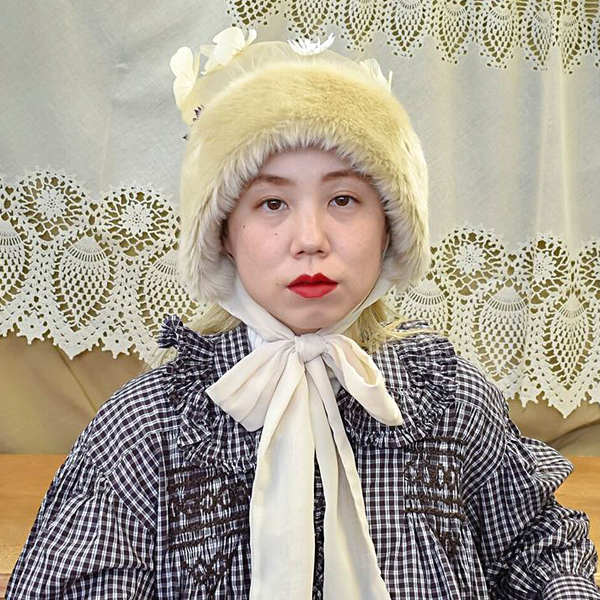 ヘッドドレス レディース ボンネット チュールレース 日本製 帽子