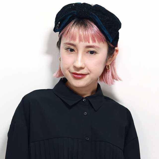 カチューシャ かわいい レディース 大きい リボン レース 送料