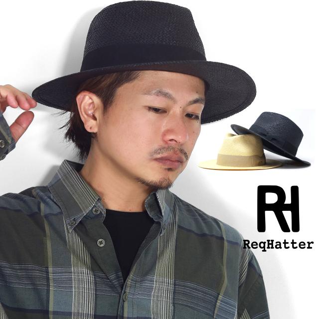 ストローハット メンズ ペーパー 麦わら帽子 レディース ReqHatter ハット メンズ レックハッター 帽子 ストローハット レディース 麦わら帽子 メンズ 全2色 ［ straw hat ］ 30代 40代 50代 60代 ファッション 誕生日 父の日 ギフト