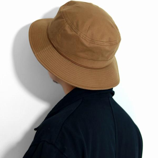 バケットハット メンズ オーガニックコットン ダウンブリム チノクロス