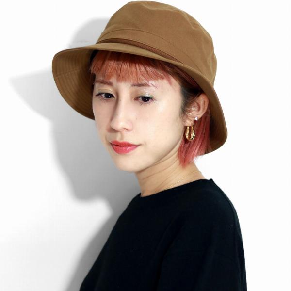 バケットハット メンズ オーガニックコットン ダウンブリム チノクロス