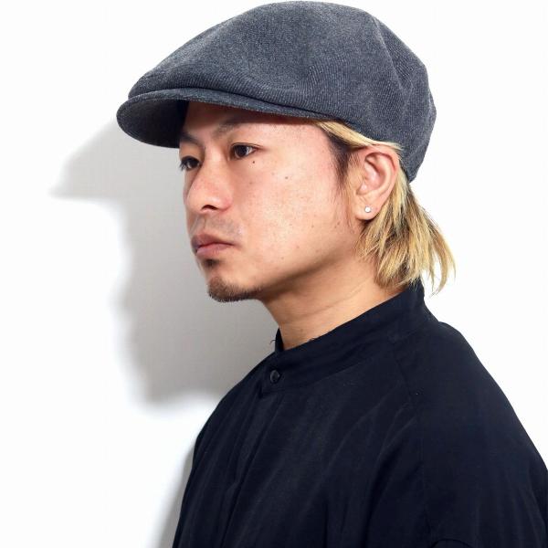 ラカル ハンチング帽 メンズ ウール 綿ウールカルゼ ハンチング帽子