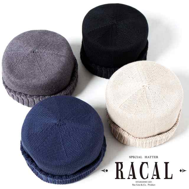 ロールキャップ メンズ racal 帽子 フリース ニット帽 キャップ