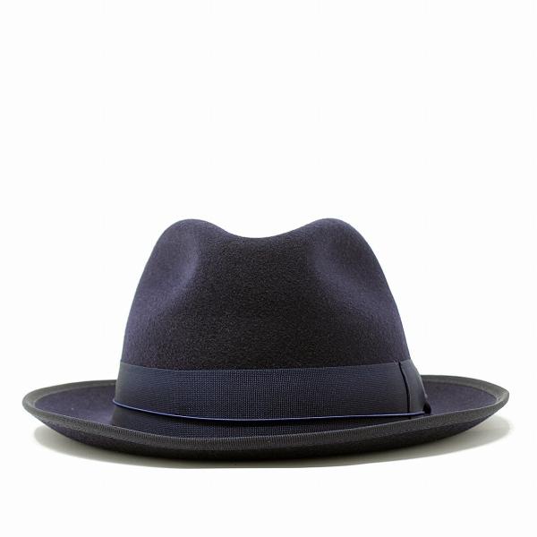 メンズ 中折れハット 秋冬 イタリア ブランド  Sorbatti クラッシャブル ソルバッティ 帽子 紺 ネイビー [ fedora ] たためる帽子 父の日の通販は