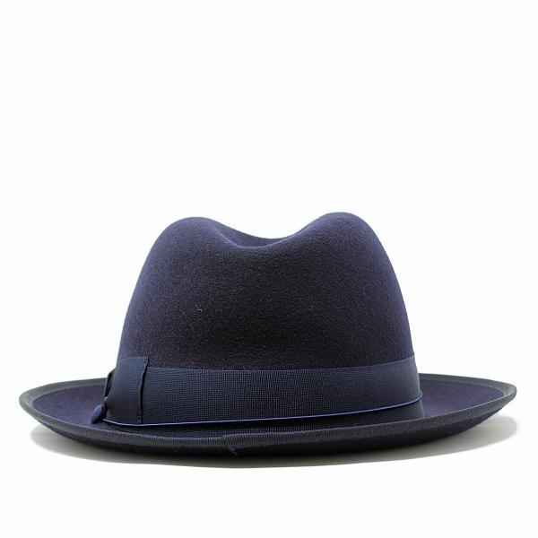 メンズ 中折れハット 秋冬 イタリア ブランド  Sorbatti クラッシャブル ソルバッティ 帽子 紺 ネイビー [ fedora ] たためる帽子 父の日の通販は